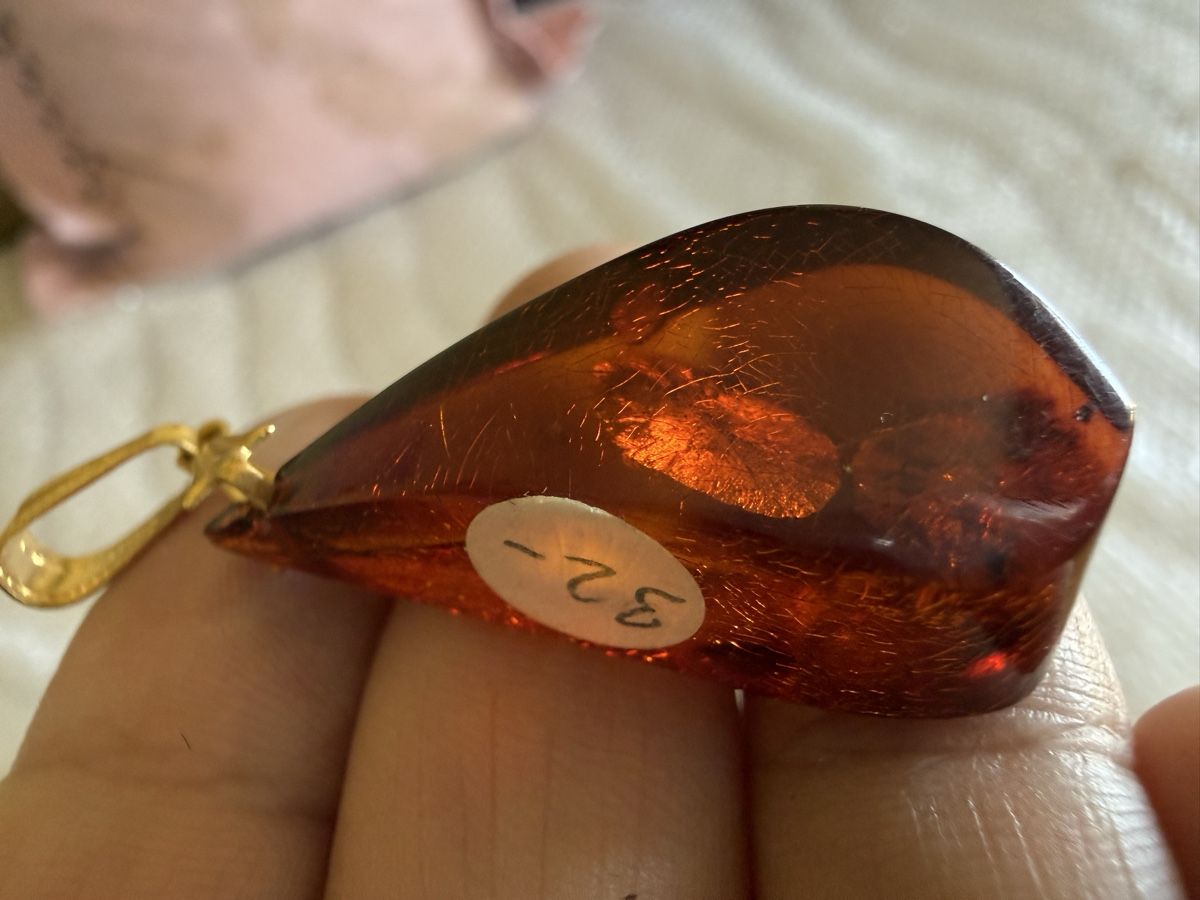 Pendentifs: Natürlicher Bernsteinanhänger mit Einschlüssen 3.1g – D'occasion à Lamone par LaCantinaMagica 8