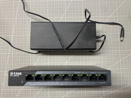 D-Link DSS-100E-9P PoE Switch 9-Port mit Gigabit Uplink