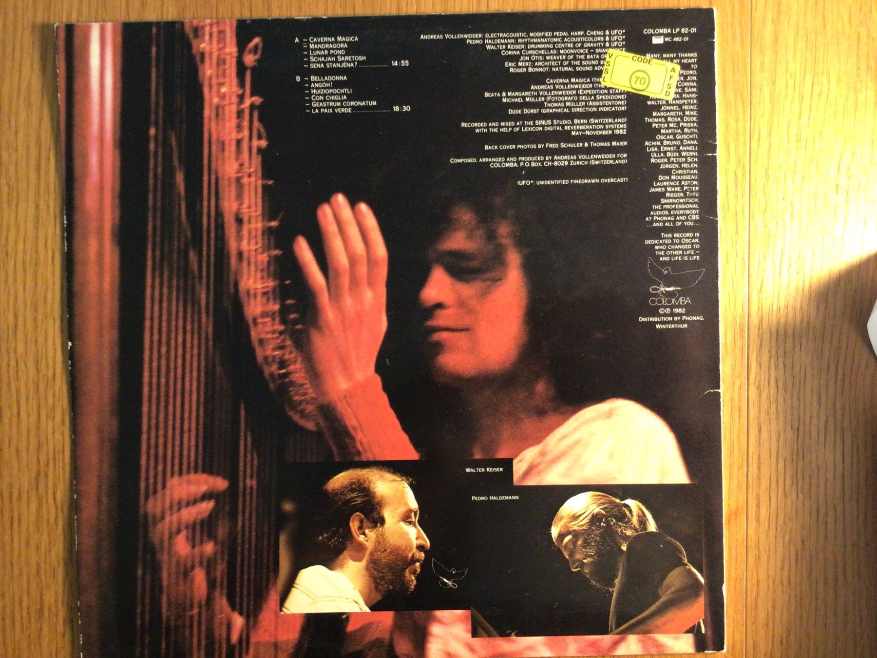Dischi in vinile: ANDREAS VOLLENWEIDER, Caverna Magica, LP, 1982 – Usato da Steinach venduto da Quarkie 1