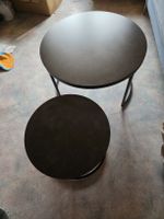 Stubentisch Set 2-teilig rund Antrazit gebraucht