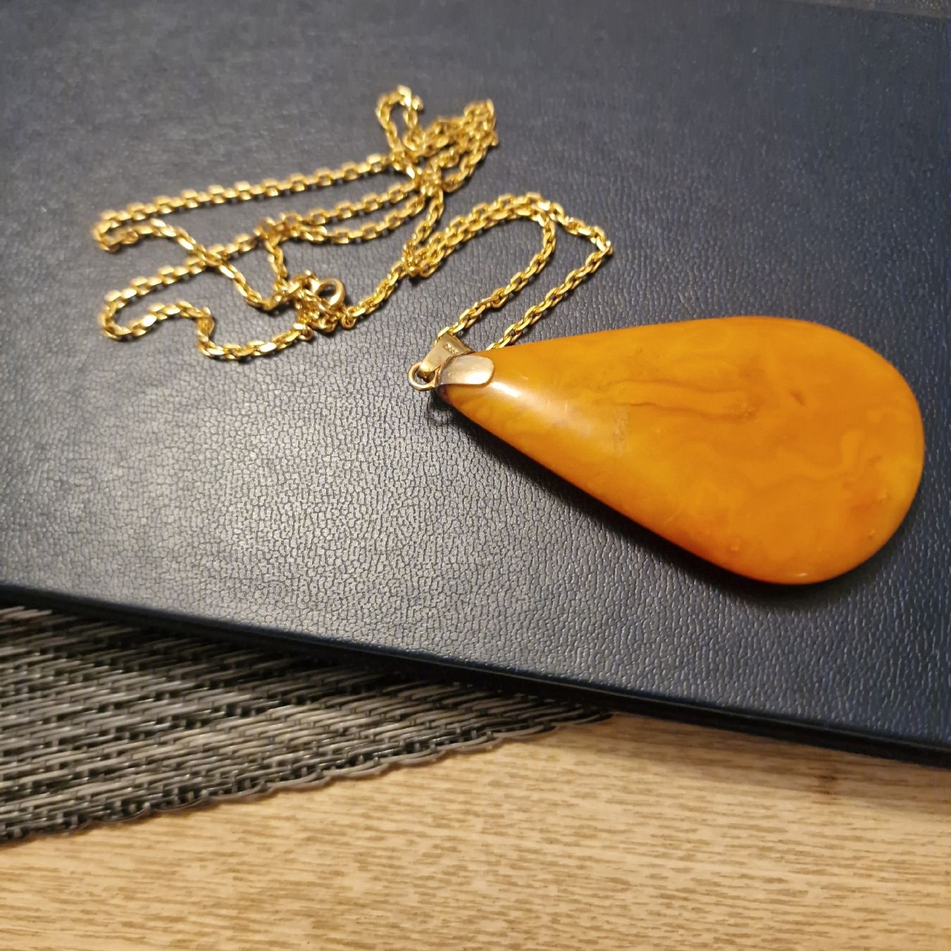 Catenine: Gold Bernstein Kette 585 – Usato da St. Gallen venduto da mania03 3
