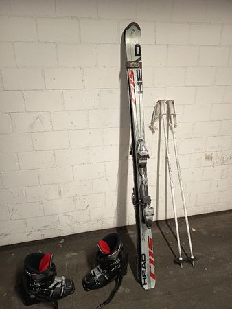 Head Ski Set, Ski 177cm, Skischuhe 27.5, Stöcke 130cm