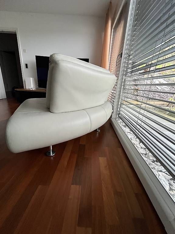 Sofas: Halbrundes 3-teiliges Ledersofa – D'occasion à Uhwiesen par mat_78fs 2