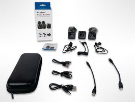 PULUZ Wireless Lavalier Microphone 2 TX + 1 RX