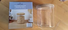 Grosses Vorratsglas mit Bambusdeckel