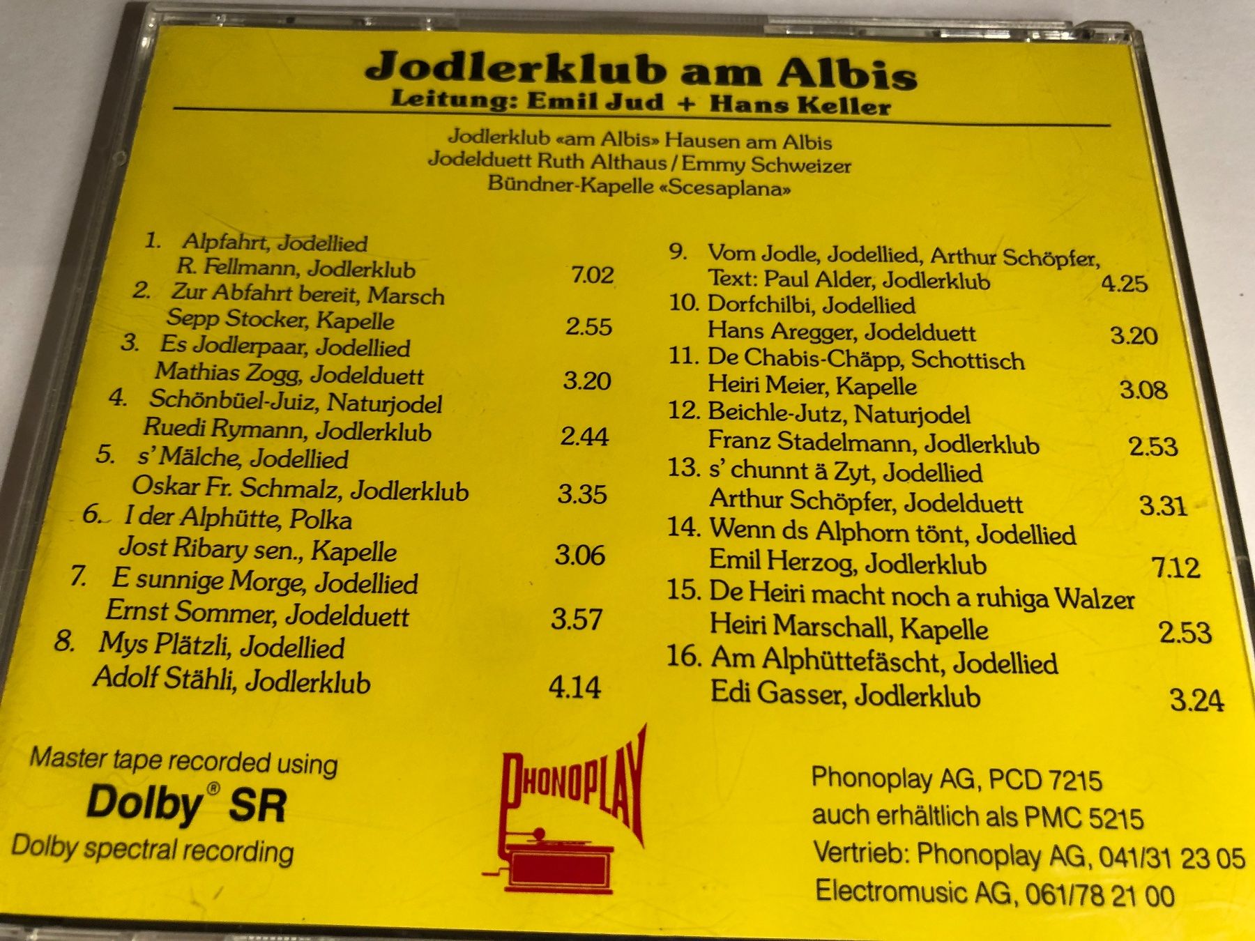 CD: Jodlerklub am Albis – Usato da Arth venduto da Vrecam51 1
