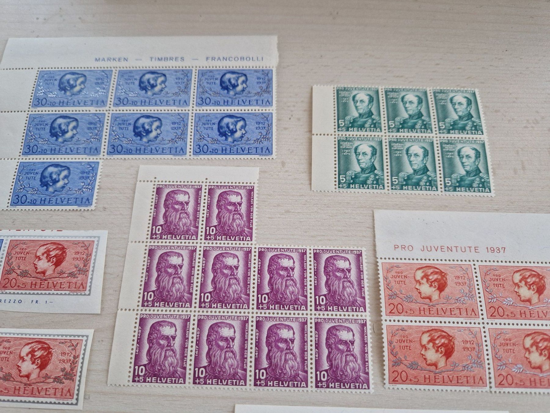 Alle Briefmarken: PJ Lot 1937, ab 1.- – Gebraucht aus Burgdorf von Glossy01 1