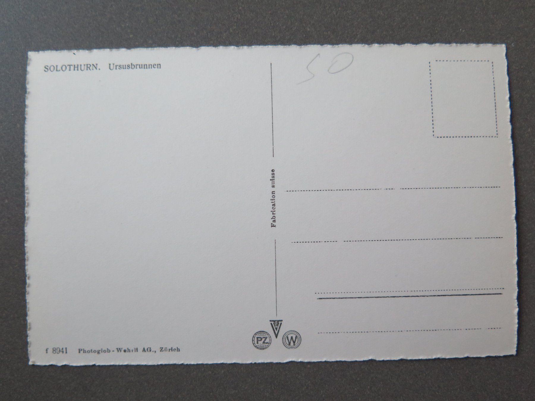Cartoline postali: SOLOTHURN - URSUSBRUNNEN - U.A. OLDTIMER – Usato da Wittenbach venduto da lipasal 1
