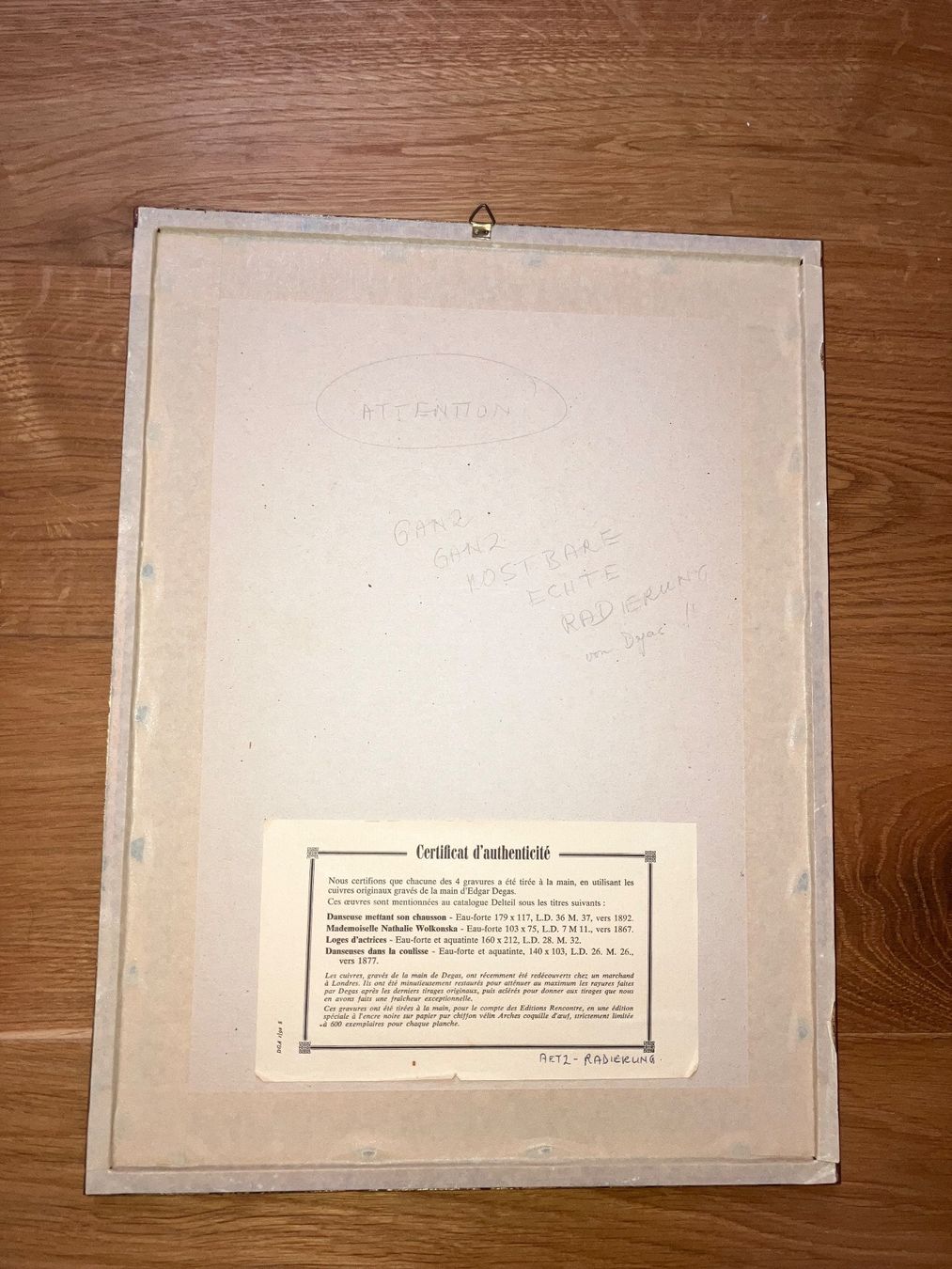 Foto & Immagini: Edgar Degas Bild Radierung – Usato da Neftenbach venduto da 889095 2