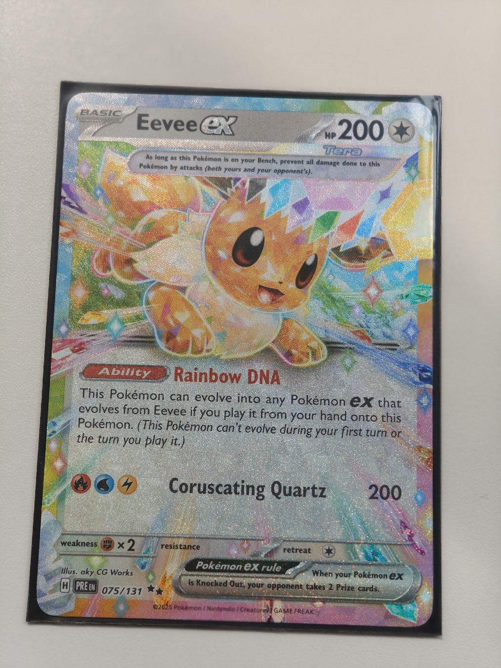 Pokémon Carte collezionabili: Eevee ex 075/131 EN – Nuovo (secondo la descrizione) da Therwil venduto da Cordachu_Trade
