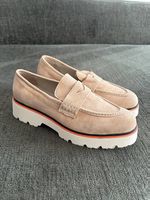 Leder Loafer 38 Beige Neu