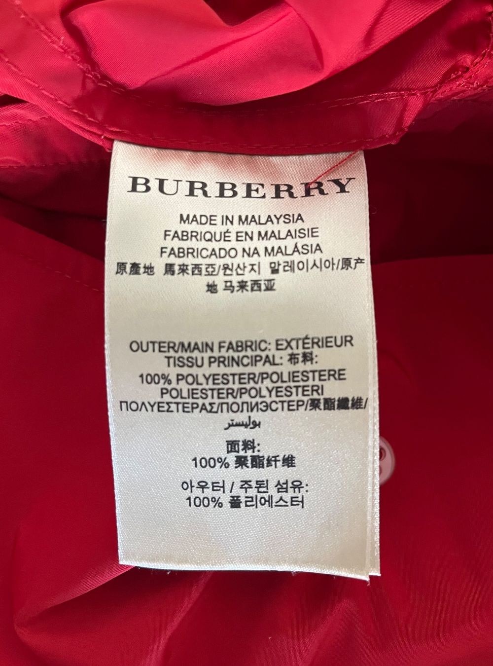 Burberry Cappotti: Burberry Brit, trench rouge, – Usato da Genève venduto da dachaw 3