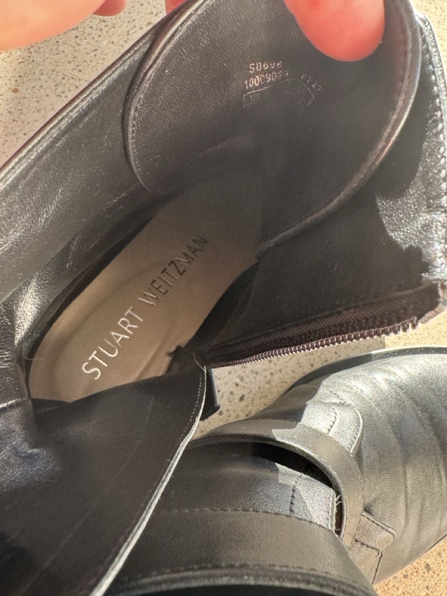Stuart Weitzman Scarpe da donna: Stuart Weitzman Ankle Boots Black Leather Size 38 EU – Nuovo e nell'imballaggio originale da Zürich venduto da di_archive 6