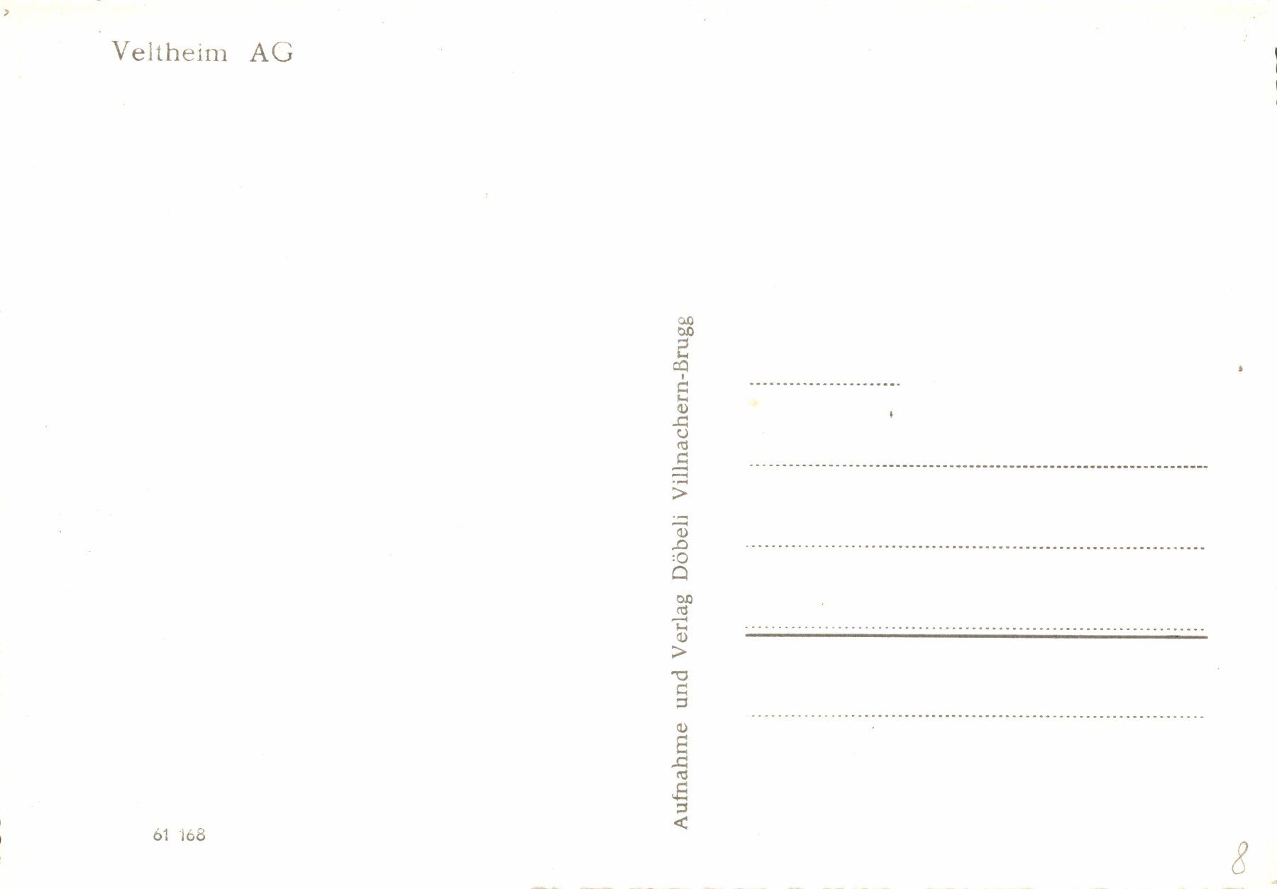 Cartes postales: Flugaufnahme Veltheim – D'occasion à Bronschhofen par Astore 1