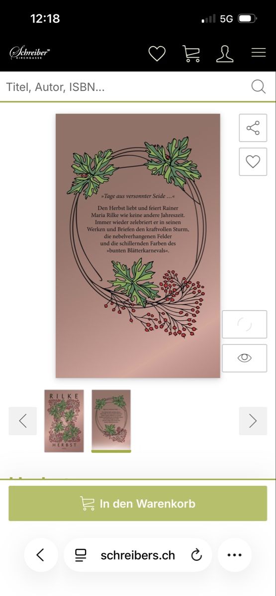 Libri: Rilke Herbst  – Nuovo e nell'imballaggio originale da Wil SG venduto da aiy_fnm9 1