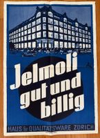 Vintage Jelmoli Poster - 30er Jahre, Oskar Zimmermann