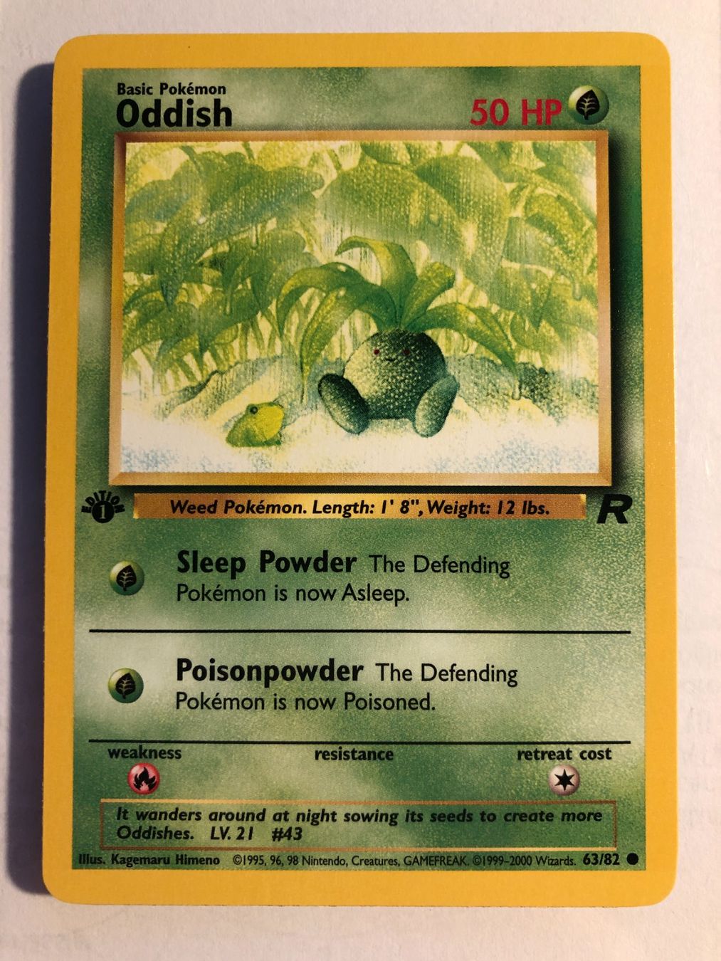 Cartes à collectionner: Oddish 1st Team Rocket - MINT - ab 1.- – D'occasion à Giubiasco par dan_pr8b