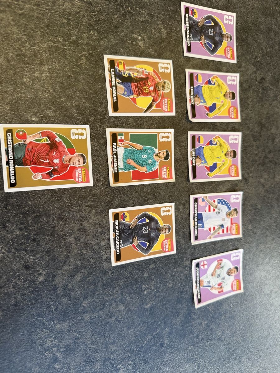Panini Sammelbilder & Trading cards: 9 diverse Extra Sticker 5 Regular 3 Bronze 1 Gold – Neu (gemäss Beschreibung) aus Thayngen von ricarda82