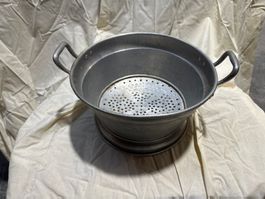 Stockli Gemüsesieb/Dampfsieb, Alu, Vintage, Top Zustand!