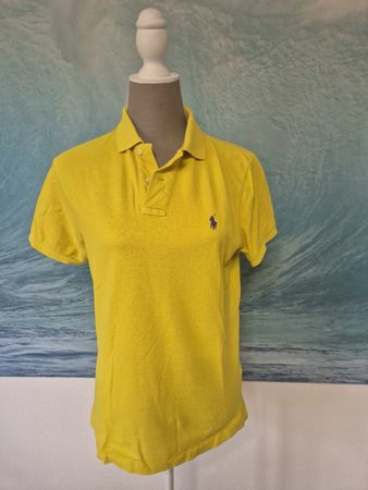 Polo Shirt Ralph Lauren gelb Herren Kurzarm Grösse S