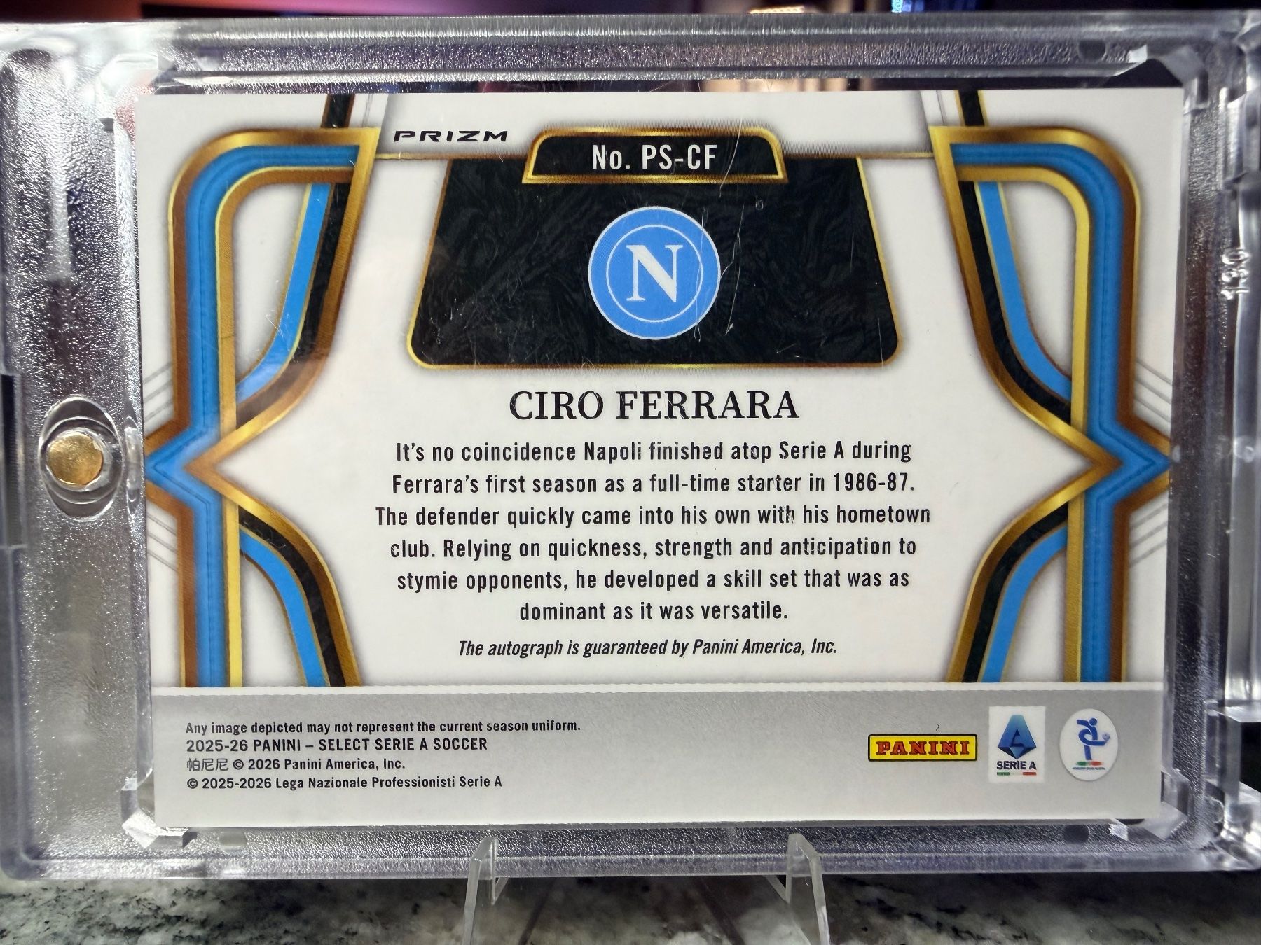 Panini Carte collezionabili: Ciro Ferrara Pitchside Signatures Silver – Nuovo (secondo la descrizione) da Ueberstorf venduto da dan_mms9 1