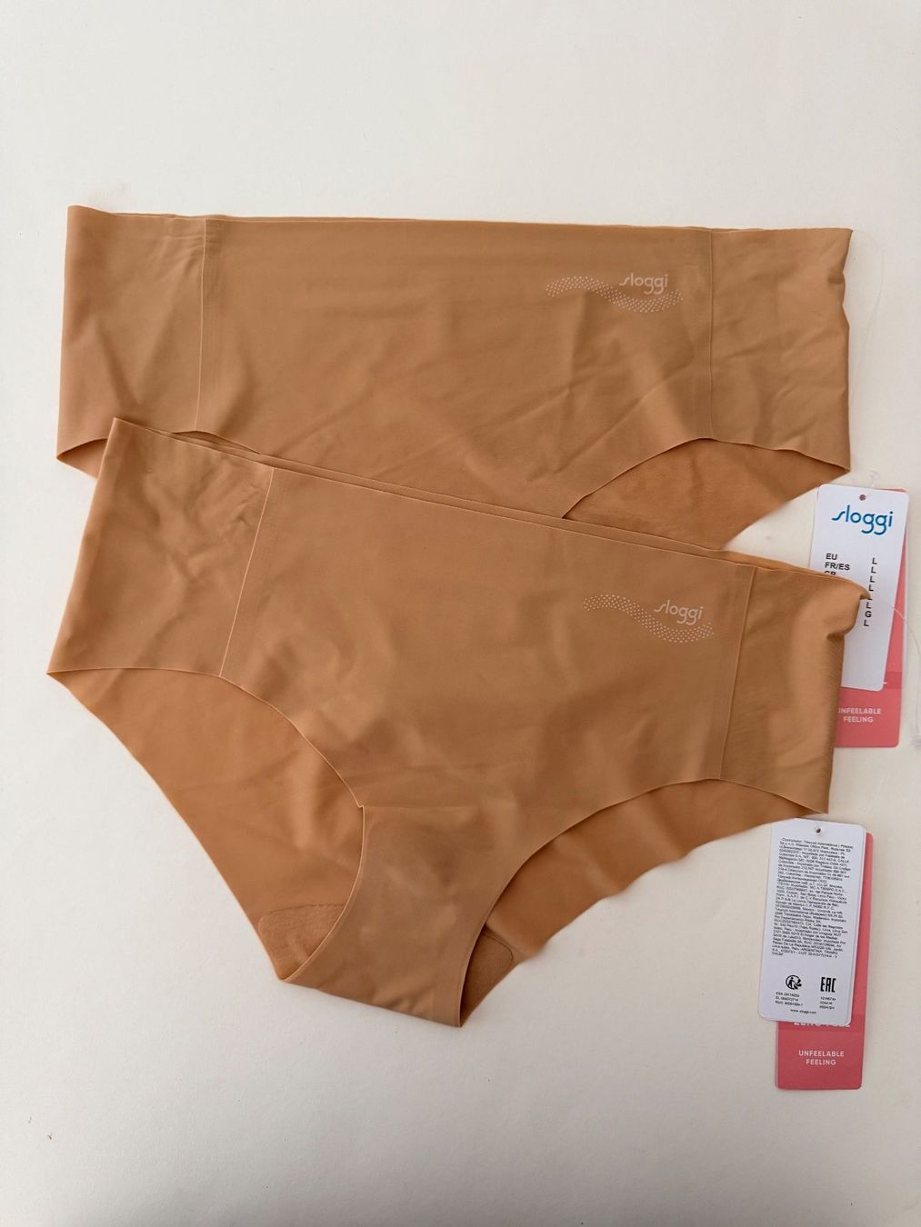 Sloggi Altra biancheria intima: SLOGGI, Hipster ZERO FEEL, Grösse L, 2 Stück in Hellbraun – Nuovo e nell'imballaggio originale da Rudolfstetten venduto da gst_g7xl