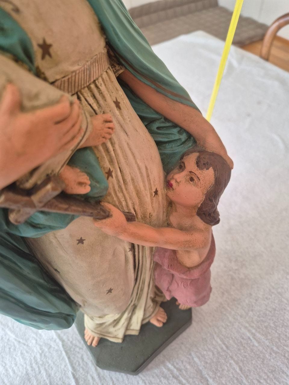 Statuette: Maria mit zwei Kindern ca. 1920 – Usato da Speicher venduto da Ramtha1 1