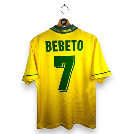 Original 1993-94 Brazil Home Trikot Bebeto