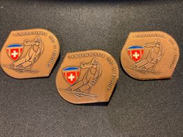 3 Medaillen Anstecker - 3 Kinderskirennen SC Klosters 1990