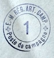 FP-Brief 2.WK, Stab Feld Artillerie Rgt 1, Art