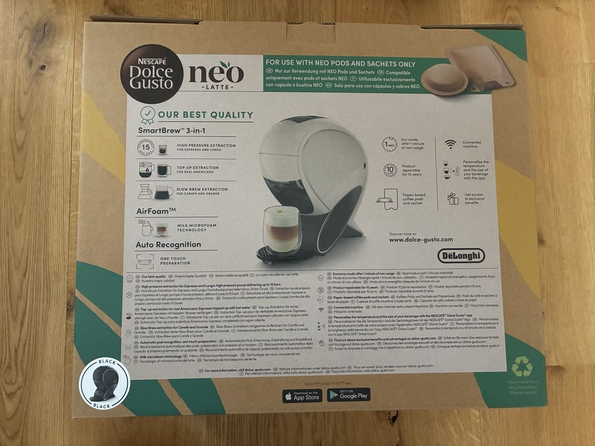 Nescafé Macchine per caffè & Macchine per espresso: Dolce Gusto Neo Coffee Machine – Nuovo e nell'imballaggio originale da Breitenbach venduto da MukiJames 3