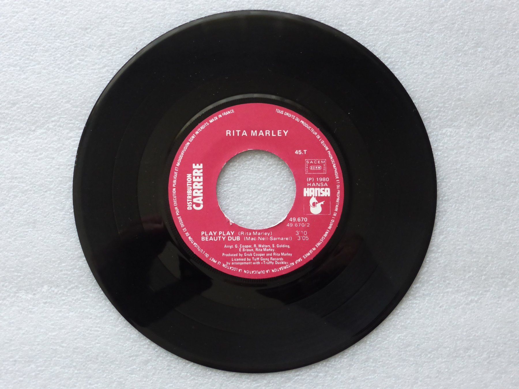 Dischi in vinile: Vinyl Single  EP  RITA MARLEY – Usato da Küssnacht am Rigi venduto da Mondkinder 2