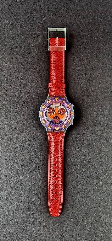Uhren: Swatch Aqua Chrono Red Harbour SBG100 – Gebraucht aus Bassersdorf von Zwoebschi