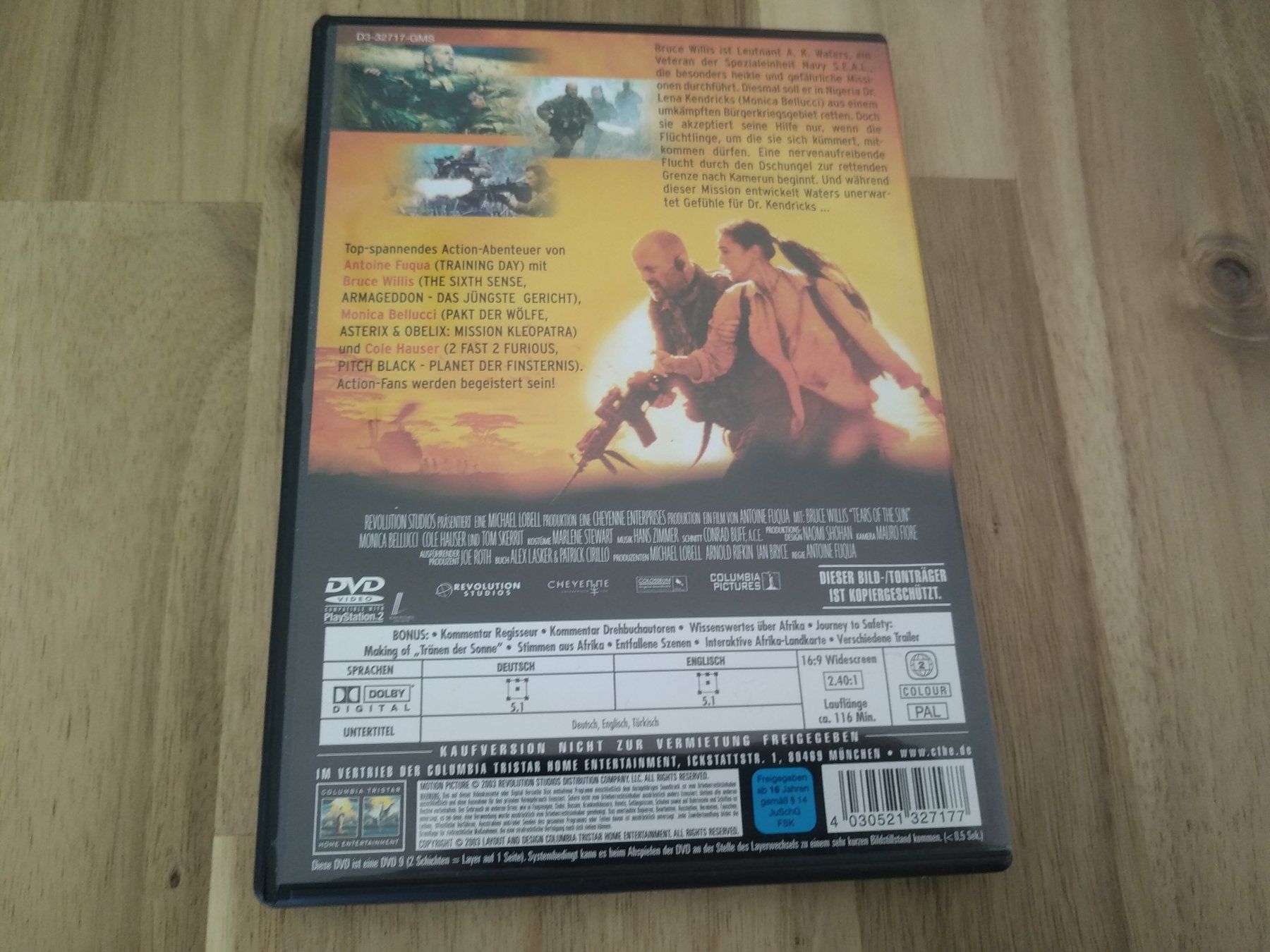 Alle DVDs: Tränen der Sonne – Gebraucht aus Olten von prusik02 2