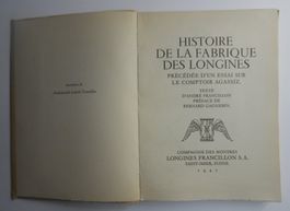 Longines. Histoire. Ed. de luxe pour Isabelle Francillon.
