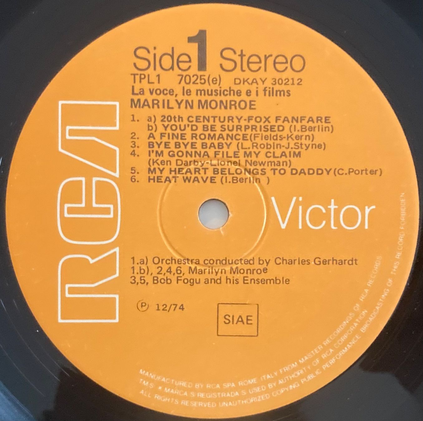 Dischi in vinile: MARILYN MONROE - LA VOCE, LE MUSICHE E I FILMS – Usato da Poliez-Pittet venduto da Newtown-Records 2