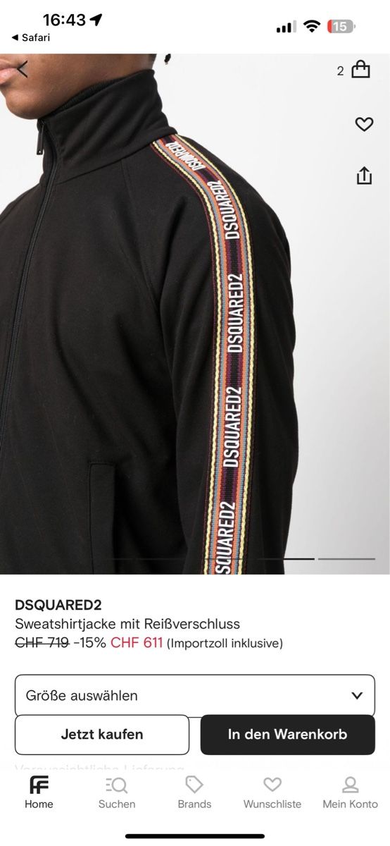 Dsquared2 Jacken: DSQUARED2 Jacke Gr. S, top Zustand, schwarz – Neu und originalverpackt aus Untersiggenthal von capodanilo6 4