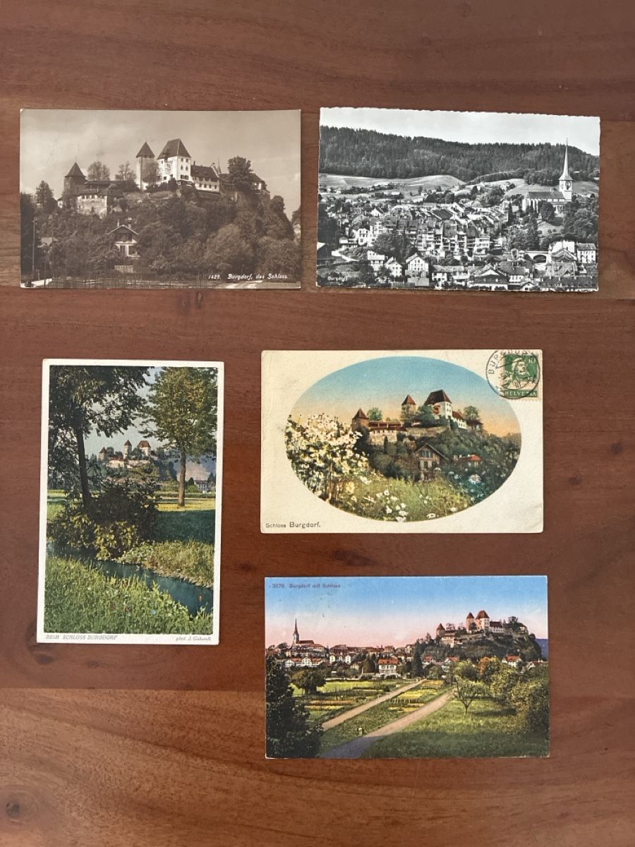 Ansichtskarten: 10 Ansichtskarten Schweiz von Burgdorf BE – Gebraucht aus Oftringen von Cla.vD.74 2