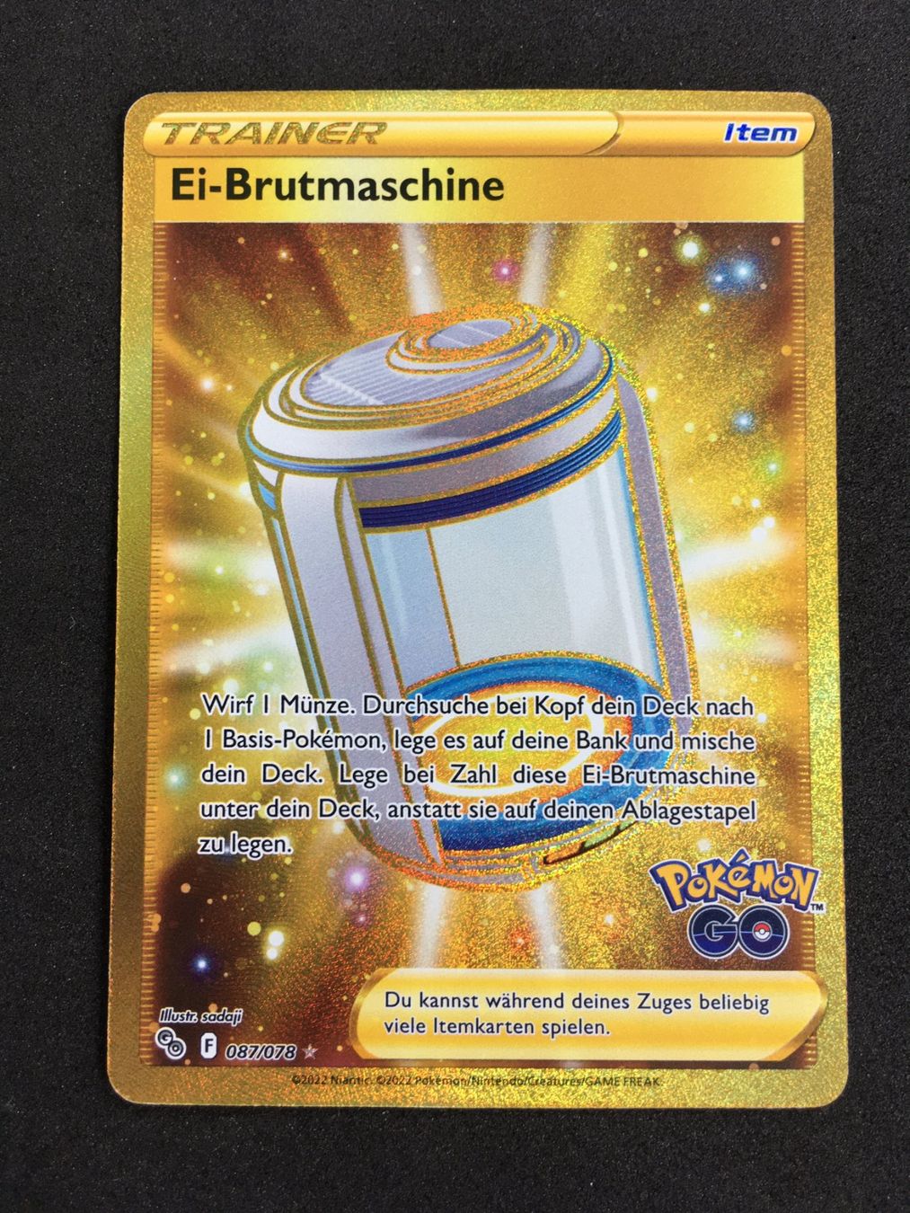 Pokémon Sammelbilder & Trading cards: Pokémon Go - Ei-Brutmaschine - PGO 087 - DE – Neu (gemäss Beschreibung) aus St.Gallen von Punktchen01