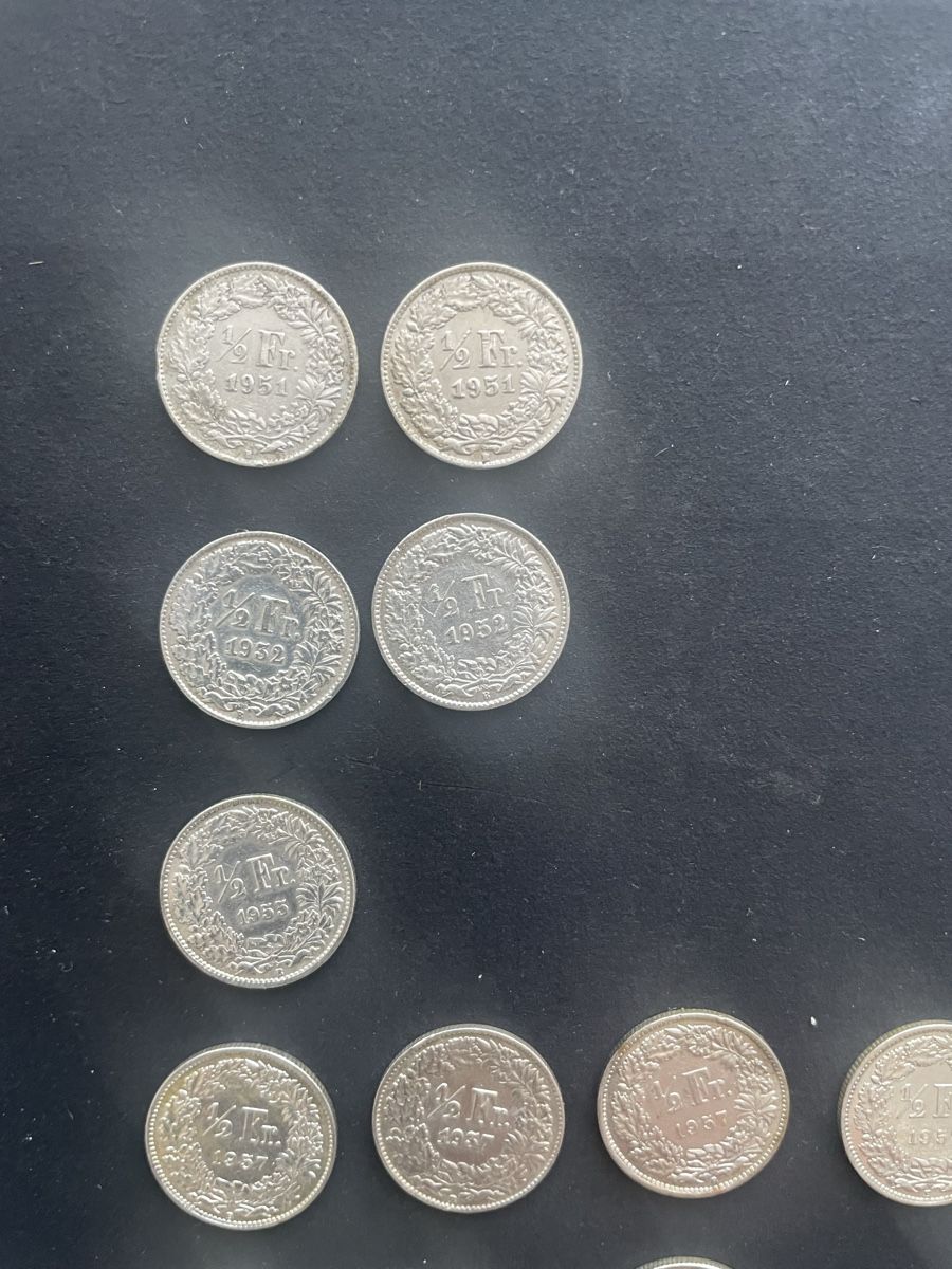 Toutes les monnaies: 13 x -.50 Silber CH Jahr diverse  – D'occasion à Meierskappel par Hala03 1