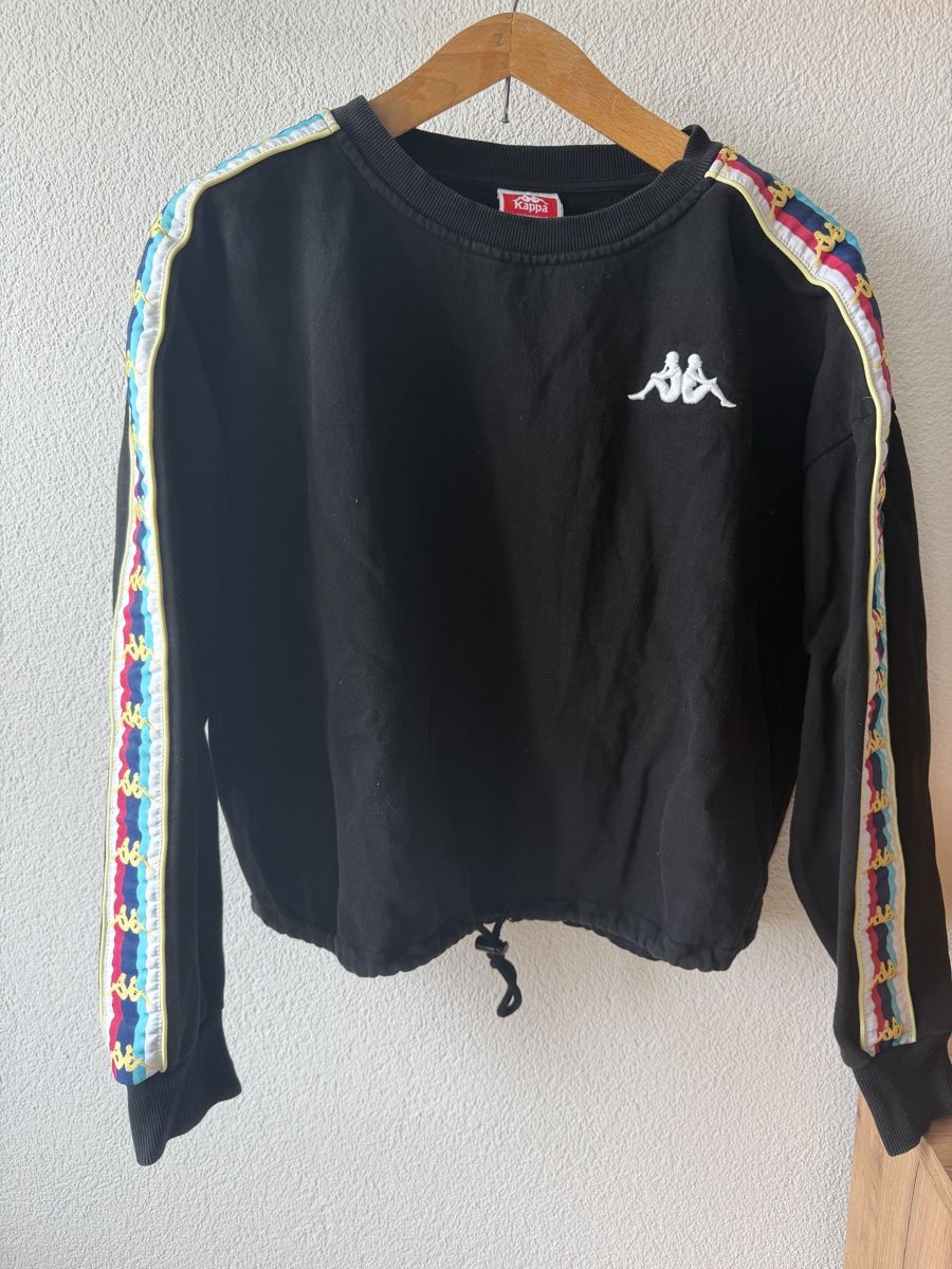Kappa Maglioni & Felpe: Kappa black cropped sweatshirt size M  – Usato da Zürich venduto da Lorena.rgg