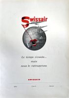 Swissair - Gerahmte Werbung / Publicité encadrée 1946
