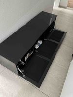 TV-Lowboard schwarz mit Klappe