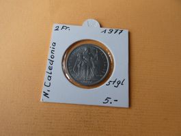 Nouvelle Caledonie 1977, 2 Francs   stgl