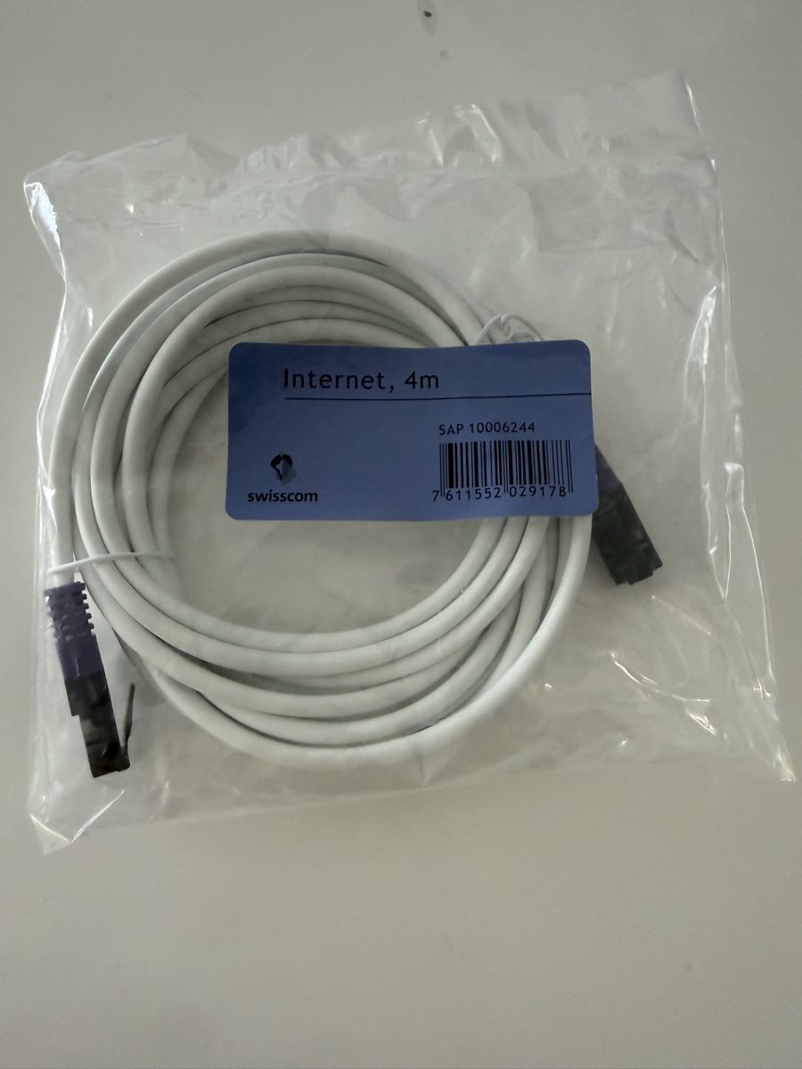 Swisscom Cavi: Swisscom Ethernet Kabel 4m – Nuovo e nell'imballaggio originale da Claro venduto da KarinS84