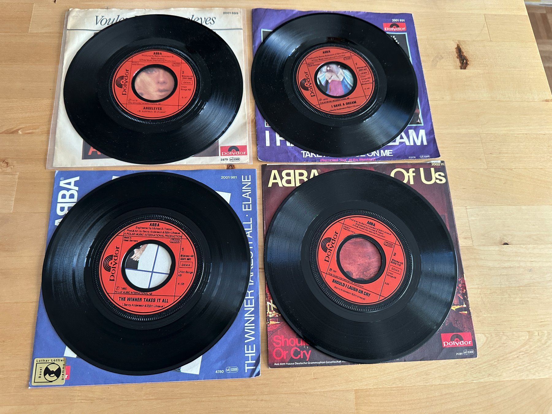 ABBA rare Singles 1979-1980 rare Pressungen Top Hit Kult (Gebraucht) in ...
