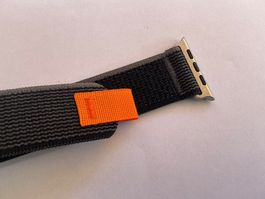 Schwarz/Grau Trail Loop Armband für Apple Watch Ultra 49mm
