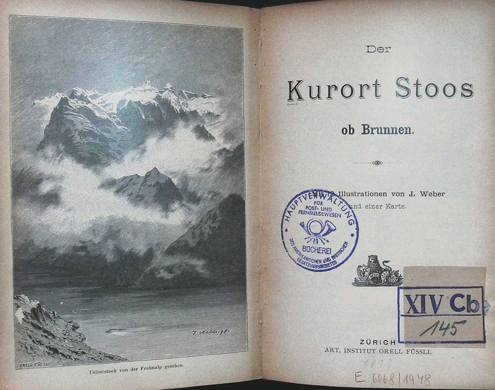 Incisioni: Stoos Wanderbild um 1890 – Usato da Rafz venduto da Helvet32 1