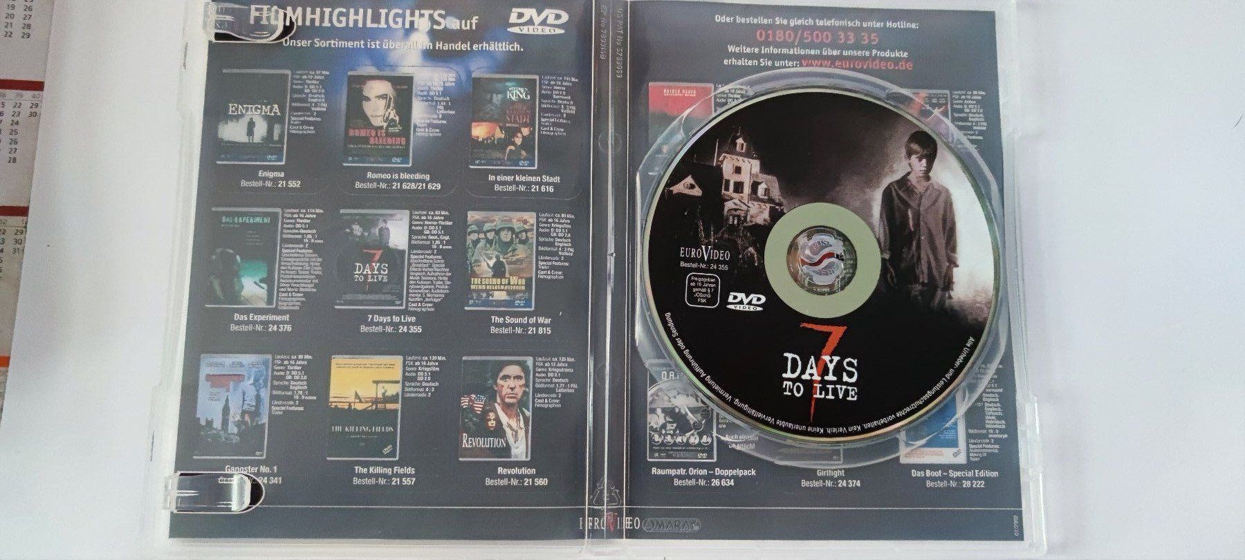 Tutti i DVDs: 7 Days to Live – Usato da Laufenburg venduto da Toni5010 1