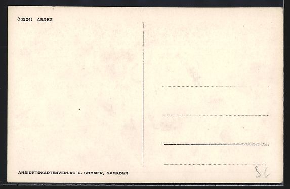 Cartoline postali: AK Ardez, Teilansicht mit Bergen – Usato da Berlin venduto da bartko-reher 1